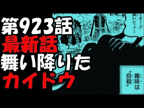 ワンピースネタバレ 第923話 最新話 舞い降りたカイドウ 展開予想 Youtube