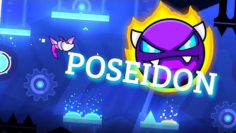 Geometry Dash gd | Poseidon (Easy Demon) by Ardolf and others 100%!