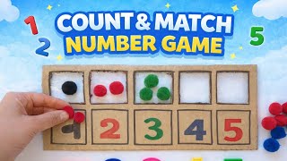 Number Recognition Game 1–5 for kids | Fun Math Activity for Kids |Montessori Math Activity for Kids