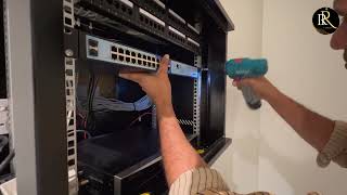 How to Fix Dlink PoE 24port Switch  in network Rack