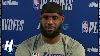 LeBron James Postgame Interview - Game 3 | Lakers vs Blazers | August 22, 2020 NBA Playoffs
