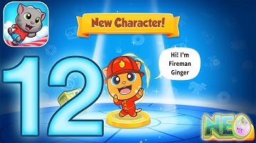 Talking Tom Candy Run: Gameplay Walkthrough Part 12 - Fireman Ginger (iOS, Android)