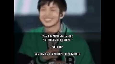 BTS imagine: when they heard that you like a cute guy