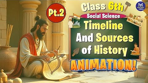 Timeline & Sources of History Class 6 – PT 2 Easy Animated Explanation |NCERT| Social Science 2025