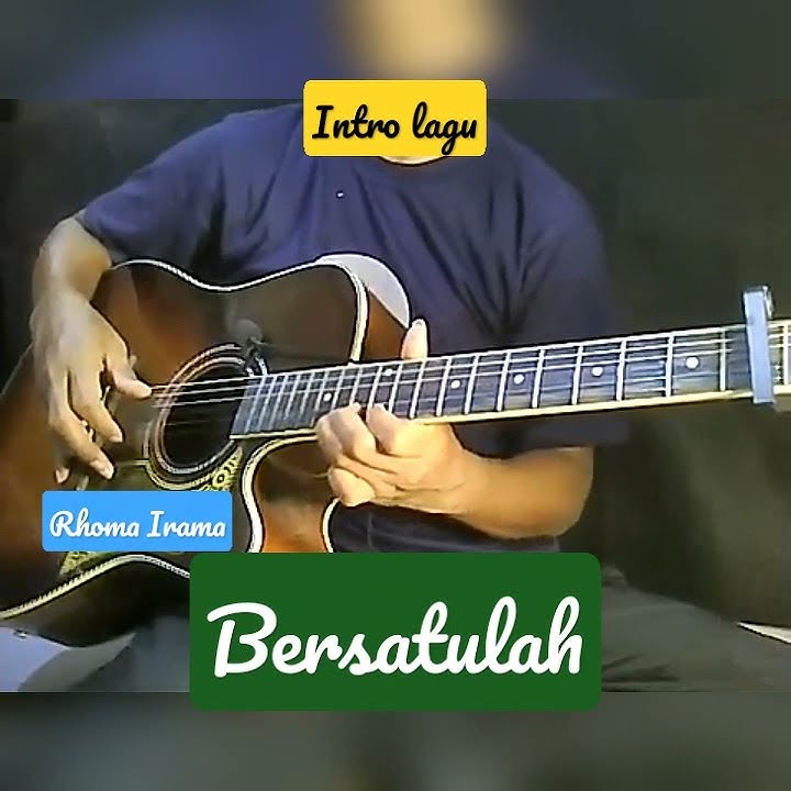 Intro lagu Bersatulah || RhomaIrama || versi GitarTunggal || #shorts