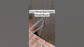 Gampang! Cara Menambal Ember Pecah atau Bocor || Tutorial #shorts