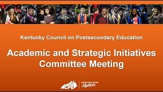 Academic & Strategic Initiatives Committee meeting - September 9, 2026
