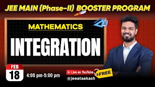 Integration | Mathematics | Jee Main 2025 Booster Program  @jeeataakash ​