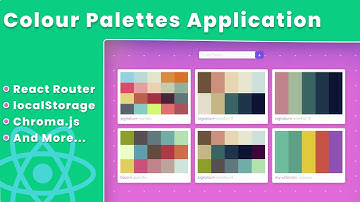 React Js Color Palettes Application - Build Color palette System