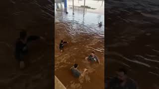 Car’s Dealership Completely Flooded Causing Cars to Submerge