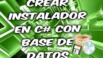 Crear Instalador en C# con base de datos incluida