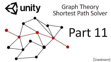 Unity Making a Graph Theory Shortest Path Solver (Part 11) [Livestream]