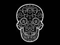 Skull machine embroidery file, sugar skull design, Day of the dead (Instant Download)