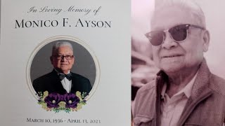 In Loving Memory of Monico F. Ayson; STA. MARIA, ILOCOS SUR; SEATTLE, WASHINGTON