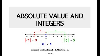 ABSOLUTE VALUE AND INTEGERS   WEEK 3   1ST QUARTER   G7 MATHEMATICS