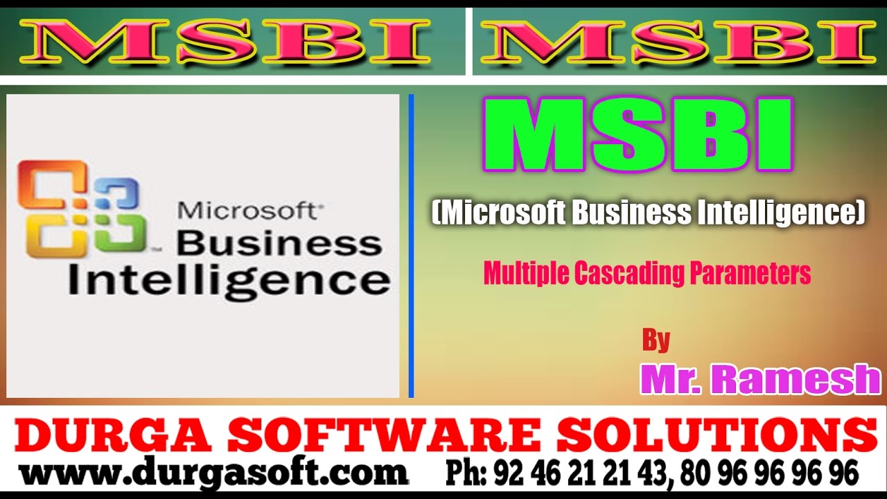 Msbi tutorial online training multiple cascading parameters by