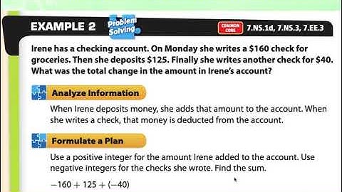1.4 APPLYING ADDITION AND SUBTRACTION OF INTEGERS