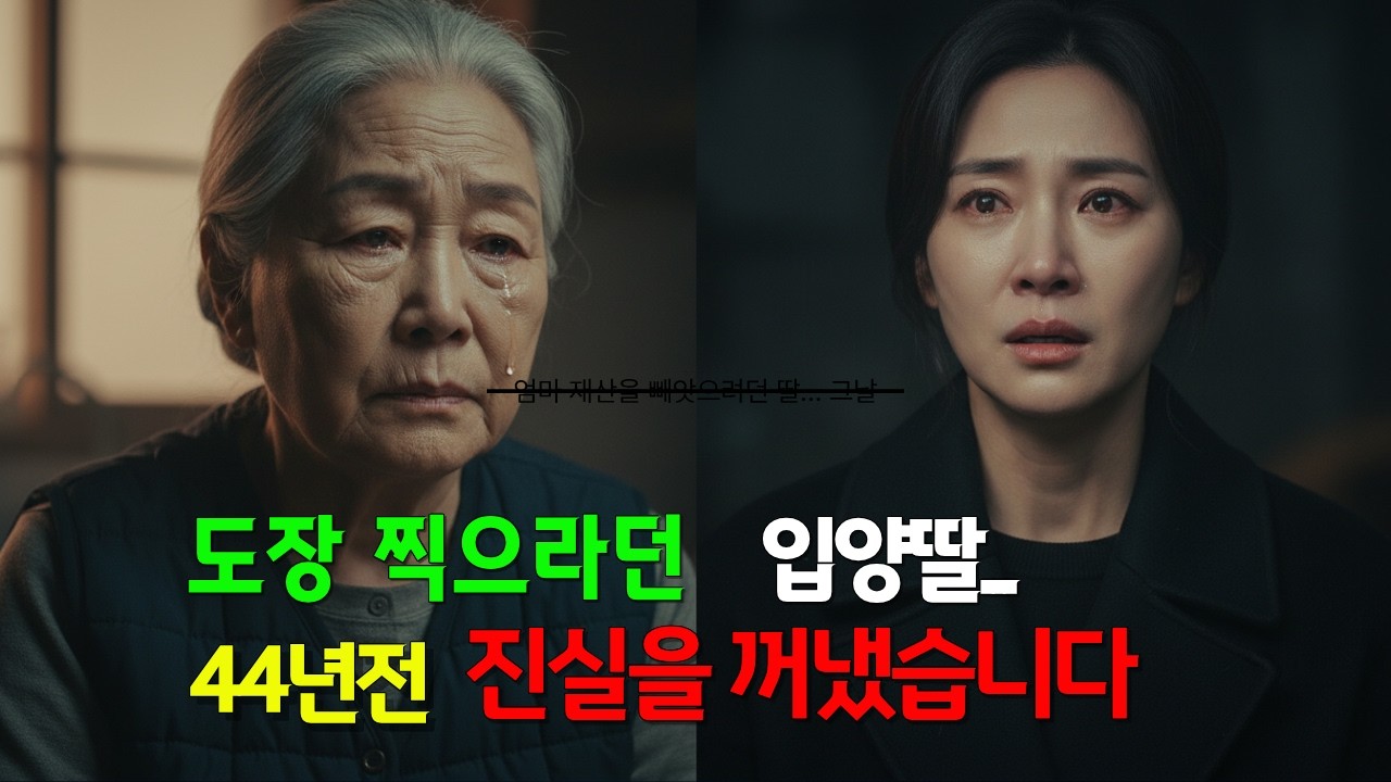 도장 찍으라던 입양 딸… 44년 전 진실을 꺼냈습니다