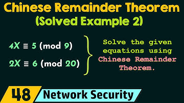 The Chinese Remainder Theorem (Solved Example 2)