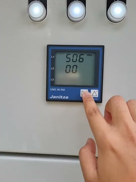 Reset MinMax Record Janitza UMG96 PowerMeter YouTube