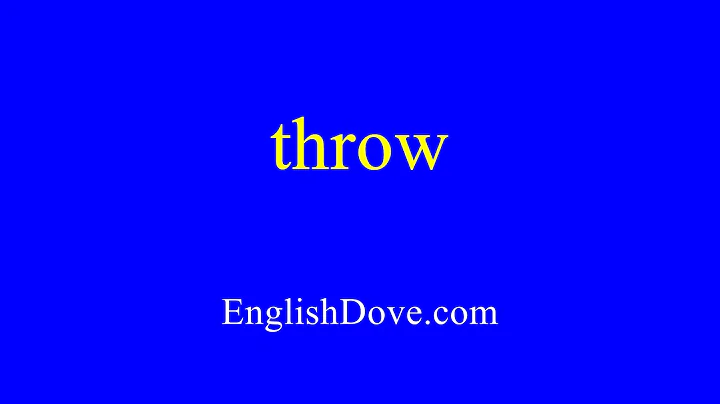 How to pronounce throw in American English