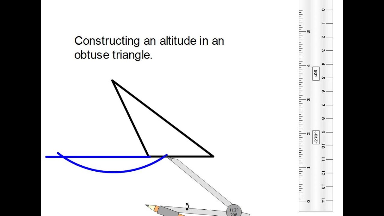 How do you construct an altitude with a compass?