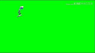 Pixar Animation Studios Logo On Green Screen But the screen is green