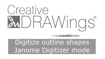 Outline shapes Janome Digitizer