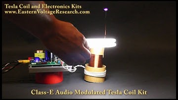 Class-E Audio Modulated Tesla Coil Kit