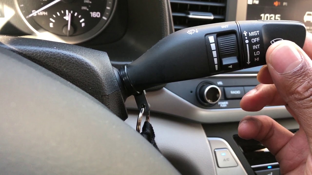 Windshield wipers how to turn on/off Hyundai Elantra YouTube