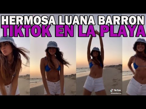Luana Barron en la playa