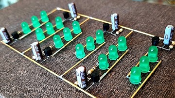 *NO IC* 6 Channel LED Chaser, Using BC547 and BC557 Transistor