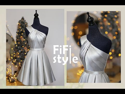 FiFi Style : Thiết kế đầm xếp ly không đường cắt