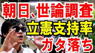 【朝日新聞】世論調査で「立憲支持率」がガタ落ち。の話