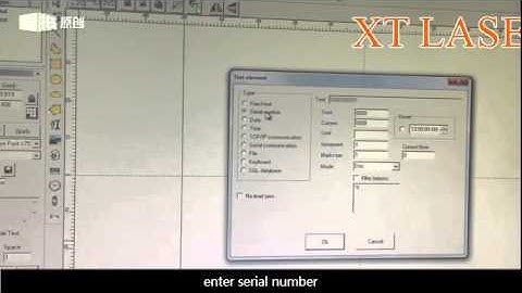 How to mark serial number with fiber laser marking EZCAD software