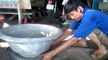 Cách Sơn Chậu Xi Măng | Cách Pha Sơn PU Chậu kiểng | Bonsai | HonDa Trung Yên