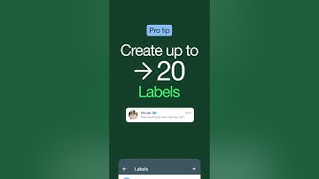 Set up Labels in the WhatsApp Business App