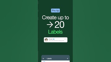 Set up Labels in the WhatsApp Business App