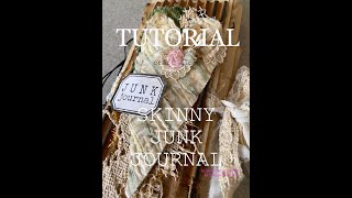 Skinny Junk Journal with a Boho shabby chic twist | CRAFT ALONG