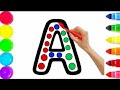 Bolalar uchun harflar rasm chizish - Dibuja un alfabeto para niños - Draw an alphabet for children