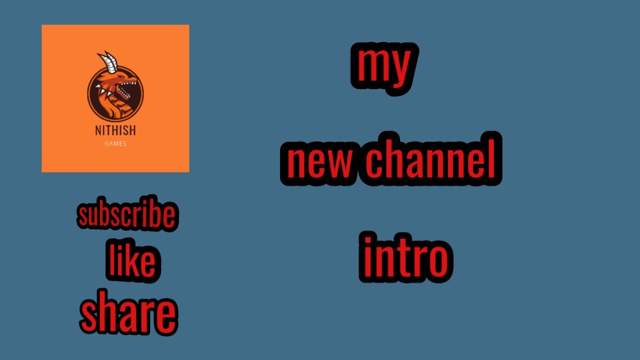 My channel intro video please subscribe and like share - YouTube