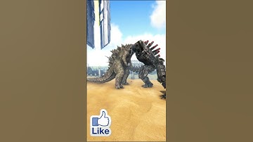 GODZILLA Vs Mecha Godzilla - ARK SURVIVAL EVOLVED - DINOSAURS