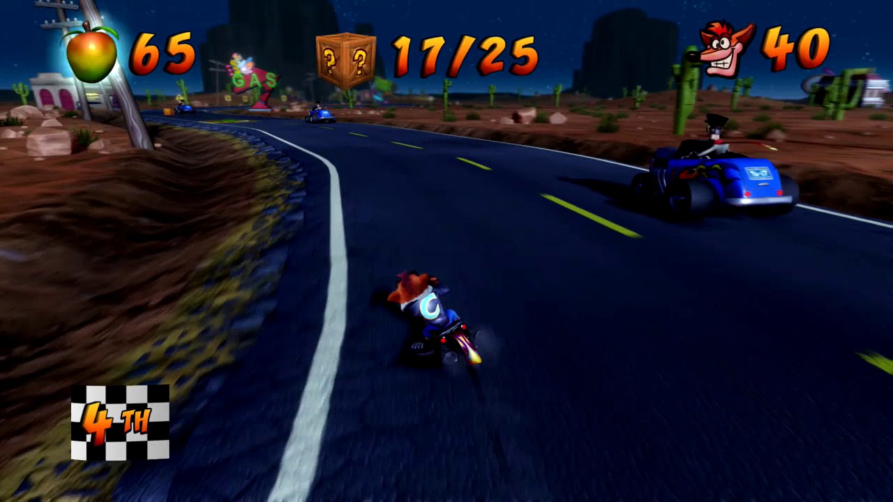 Crash Bandicoot 3 Warped (NSane Trilogy) Level 14 Road Crash
