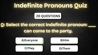 Indefinite Pronouns Quiz | Test Your Grammar Skills 🧠✅