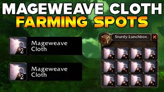 SoD BEST MAGEWEAVE CLOTH FARMING SPOTS - World of Warcraft Classic
