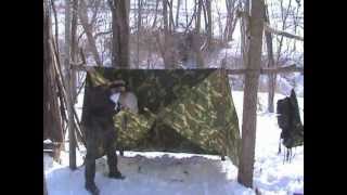 How To Build A Winter Tarp Shelter For Cold Weather