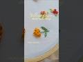 Yellow flower hand embroidery tutorial easy for beginners