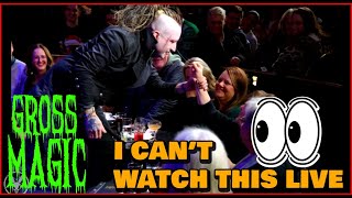 Gross magic trick - I cant watch this live | Shock Illusionist Dan Sperry : The Anti-Conjuror