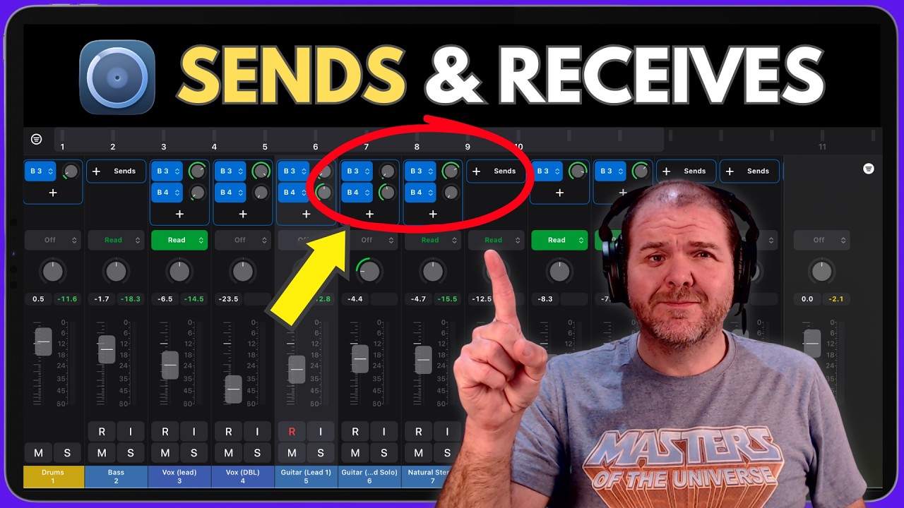 BUSES in Logic Pro for iPad (Sends & Receives)