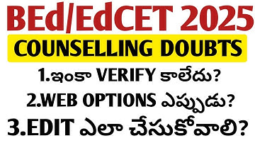 TG EdCET 2025 Web Options Dates@StudentUpdates247 